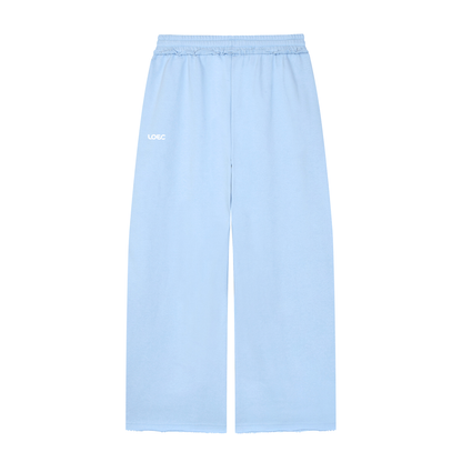 Women’s Wide Leg Raw Edge Sweatpants