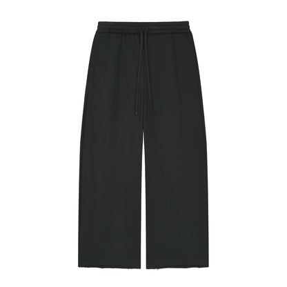 Women’s Wide Leg Raw Edge Sweatpants