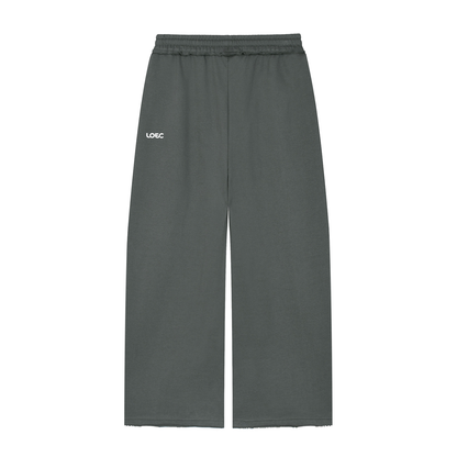 Women’s Wide Leg Raw Edge Sweatpants