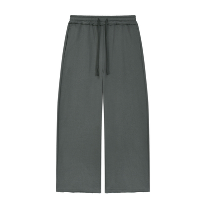 Women’s Wide Leg Raw Edge Sweatpants