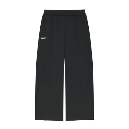 Women’s Wide Leg Raw Edge Sweatpants